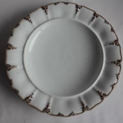 Plat de service porcelaine Thun Klösterle Vienne Autriche XIXe siècle