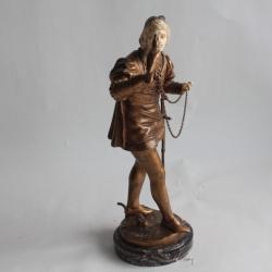 Bronze Eutrope BOURET Le fauconnier