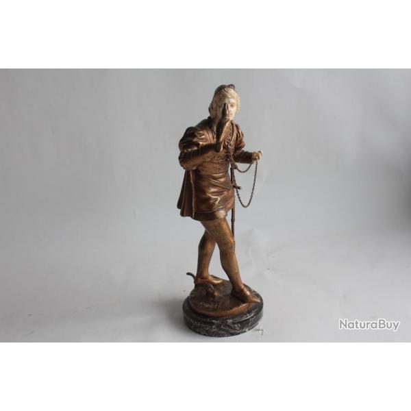 Bronze Eutrope BOURET Le fauconnier