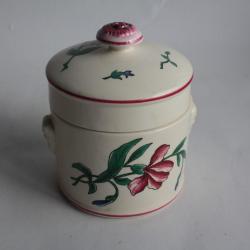 SARREGUEMINES Pot couvert faïence Riquewihr