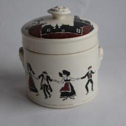 SARREGUEMINES Pot couvert faïence Alsace