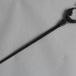 Coupe-papier métal argenté 1900 Art nouveau