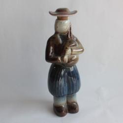 Jean AUSTRUY Bouteille Anthropomorphe grès