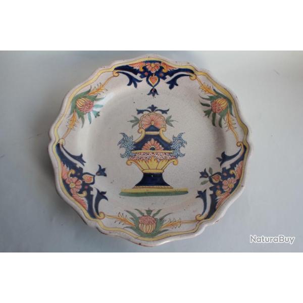 Ancien Plat fa�ence Malicorne Pouplard Beatrix