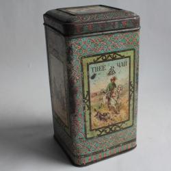 Boîte à thé tôle lithographiée thee Yan