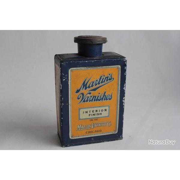 Bo�te t�le lithographi�e Vernis Martin's Varnishes Chicago