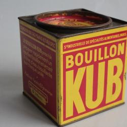 Boîte tôle lithographiée bouillon KUB en cubes