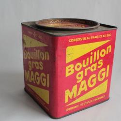 Boîte tôle lithographiée bouillon Maggi en cubes
