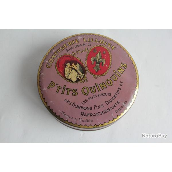 Bo�te t�le lithographi�e Confiserie lilloise P'tits quinquins