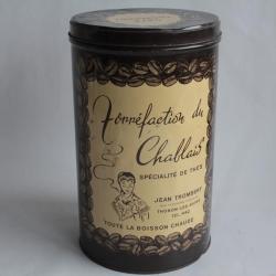Boîte à café tôle lithographiée Torréfaction du chablais Thonon
