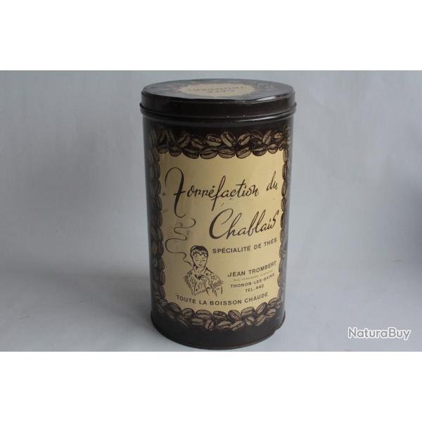 Bo�te � caf� t�le lithographi�e Torr�faction du chablais Thonon