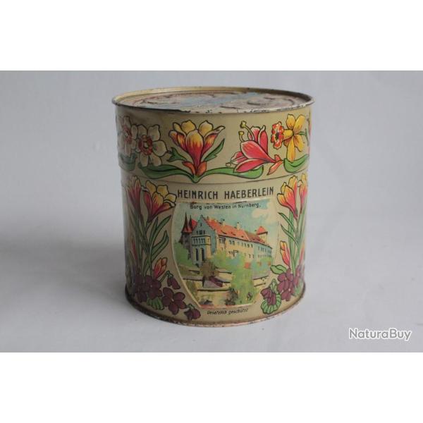 Bo�te t�le s�rigraphi� Gaufr�e Heinrich Haeberlein Nurnberg Art Nouveau