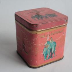 Boîte à thé tôle lithographiée thé de l'éléphant