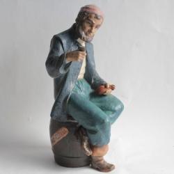 LLADRO Nao Vieux marin à la pipe terre cuite