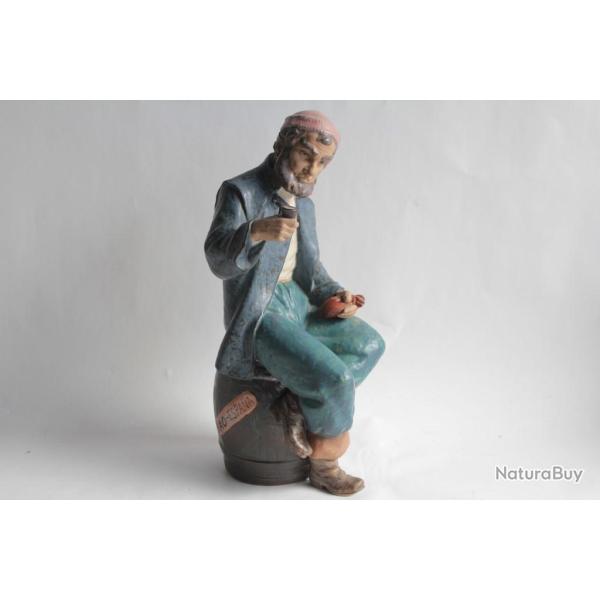 LLADRO Nao Vieux marin � la pipe terre cuite