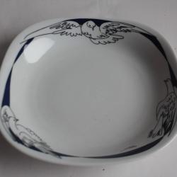 Assiette creuse porcelaine Colombe Langenthal Suisse Hans Erni
