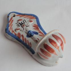 Ancien Bénitier céramique émaillée