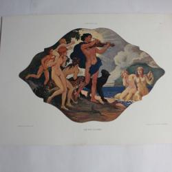 Estampe Orpheus Journal décoration Max Colombo 1910