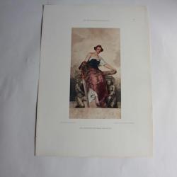 Estampe la jurisprudence Journal décoration Ferdinand de Keller 1910