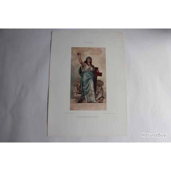 Estampe Thologie Journal dcoration Ferdinand de Keller 1910