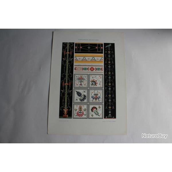 Estampe dcoration pompienne Journal dcoration 1910