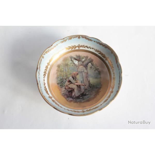 Coupe tripode porcelaine Limoges