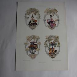 Estampe Décorations murales Journal décoration M. Schwarzer 1910