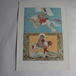 Estampe Vierge Orléans St Georges Journal décoration Willy Pogany 1910