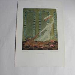 Estampe Bacchus danse érotique Journal décoration George Barbier 1910