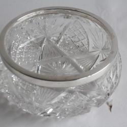 Coupe cristal taillé et argent Behrnd Hermann Allemagne