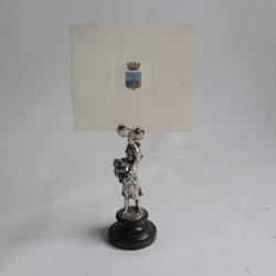 Porte-menu Angelot argent Napoléon III