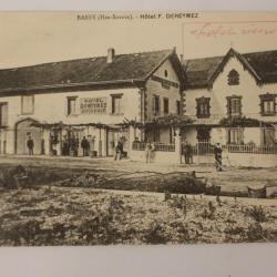 CPA Haute-Savoie Bassy Hôtel F. Dereymez Épicerie