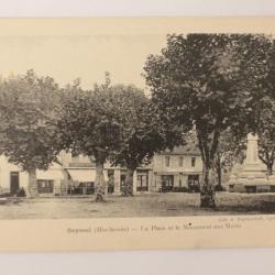 CPA Haute-Savoie Seyssel Place Monument aux Morts Épicerie truffière