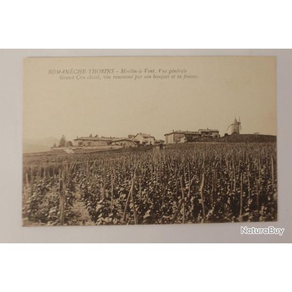 CPA Sa�ne et Loire Roman�che-Thorins Moulin � Vent Vin Vignes