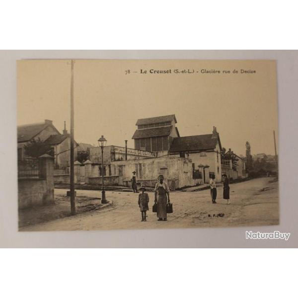 CPA Sa�ne et Loire Le Creusot Glaci�re rue de Decize