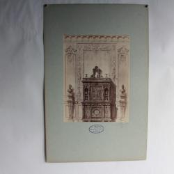 Photographie originale Eugène Prignot Décor intérieur Ameublement