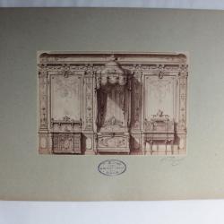 Photographie originale Eugène Prignot Décor intérieur Ameublement