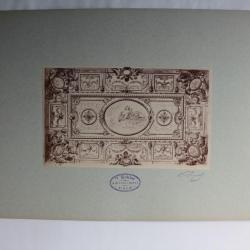 Photographie originale Eugène Prignot Décor intérieur Ameublement