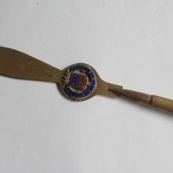 Ancien Coupe papier Reims Travail des tranchées Poilus Guerre 14-18