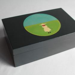 REUGE Boite à musique bois peint Rêve d'amour Liszt