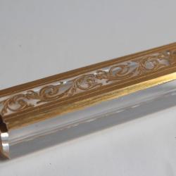 SAINT-LOUIS Porte-couteau cristal Thistle or