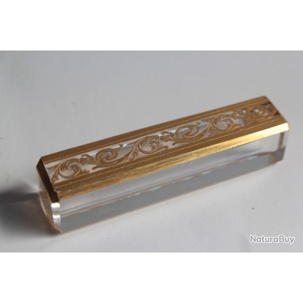 SAINT-LOUIS Porte-couteau cristal Thistle or