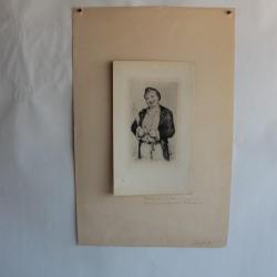 Gravure Pointe sèche Marcellin DESBOUTIN Dailly L'Assommoir