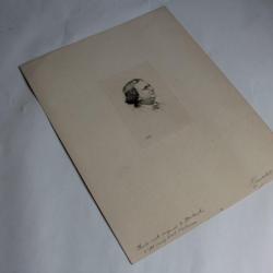 Gravure Pointe sèche Marcellin DESBOUTIN Portrait Charles Monselet