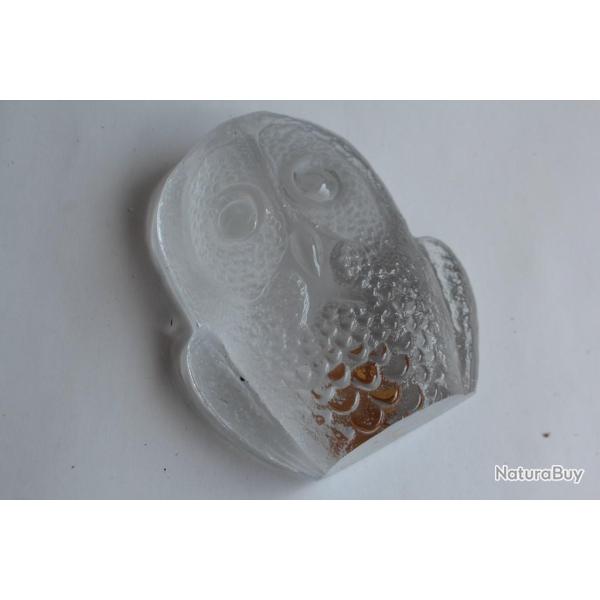 Presse-papiers Hibou cristal Mats Jonasson Su�de