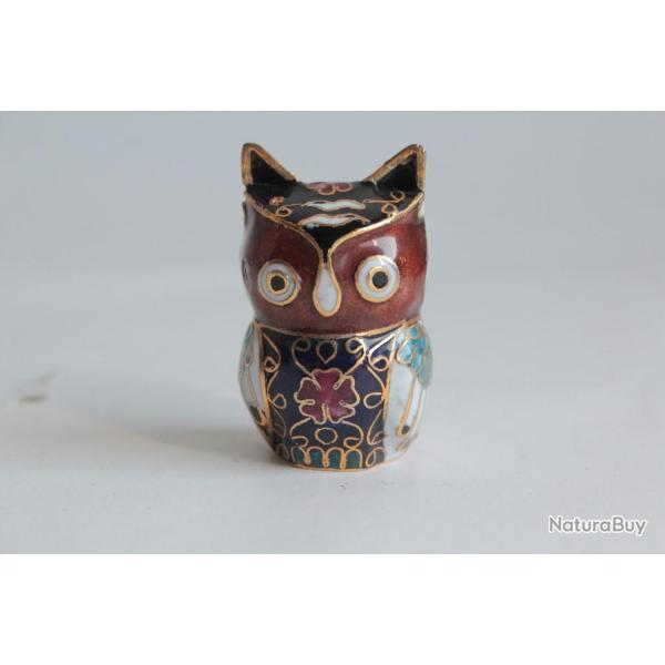 Hibou �maux cloisonn�s