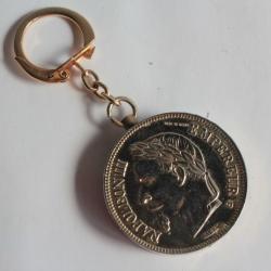 Porte-clef Briquet Essence Pièce de monnaie 5 F Napoléon 1870