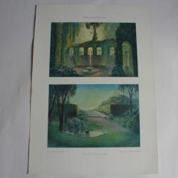Estampe Paysages parc Journal décoration Greta Schroedter 1900