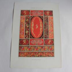 Estampe Bordures et remplissages Journal décoration Leopold Drexler 1900