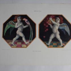 Estampe Amoureux Journal décoration Karl Fuchs 1900